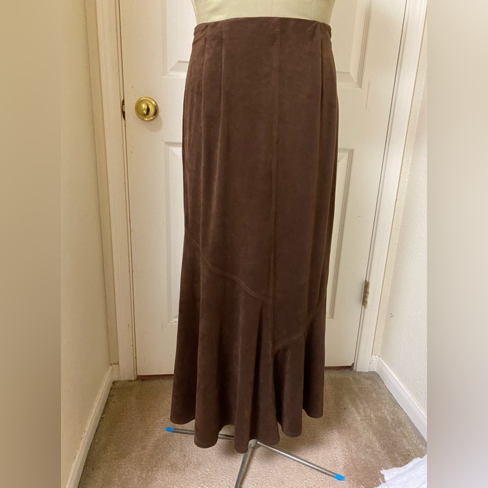 Collin Creek faux suede skirt